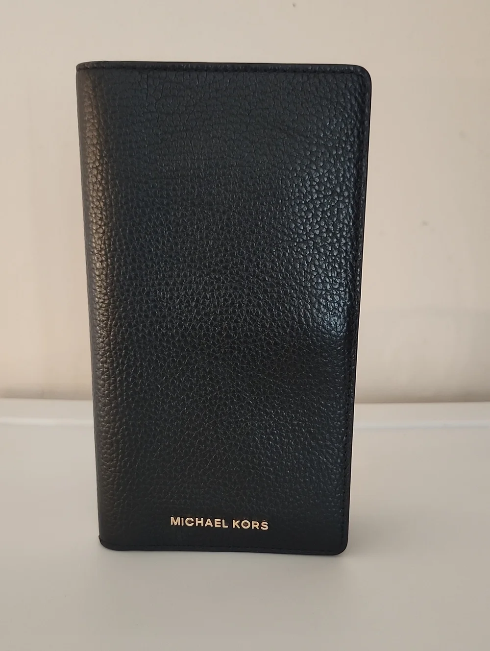 Michael Kors Large Bifold Passport Wallet w/Free MK Bag Charm